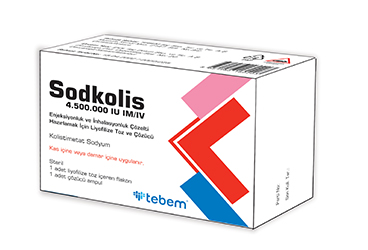 SODKOLIS 4.500.000 IU IM/IV ENJEKSIYONLUK VE INHALASYONLUK COZELTI HAZIRLAMAK ICIN LIYOFILIZE TOZ VE COZUCU